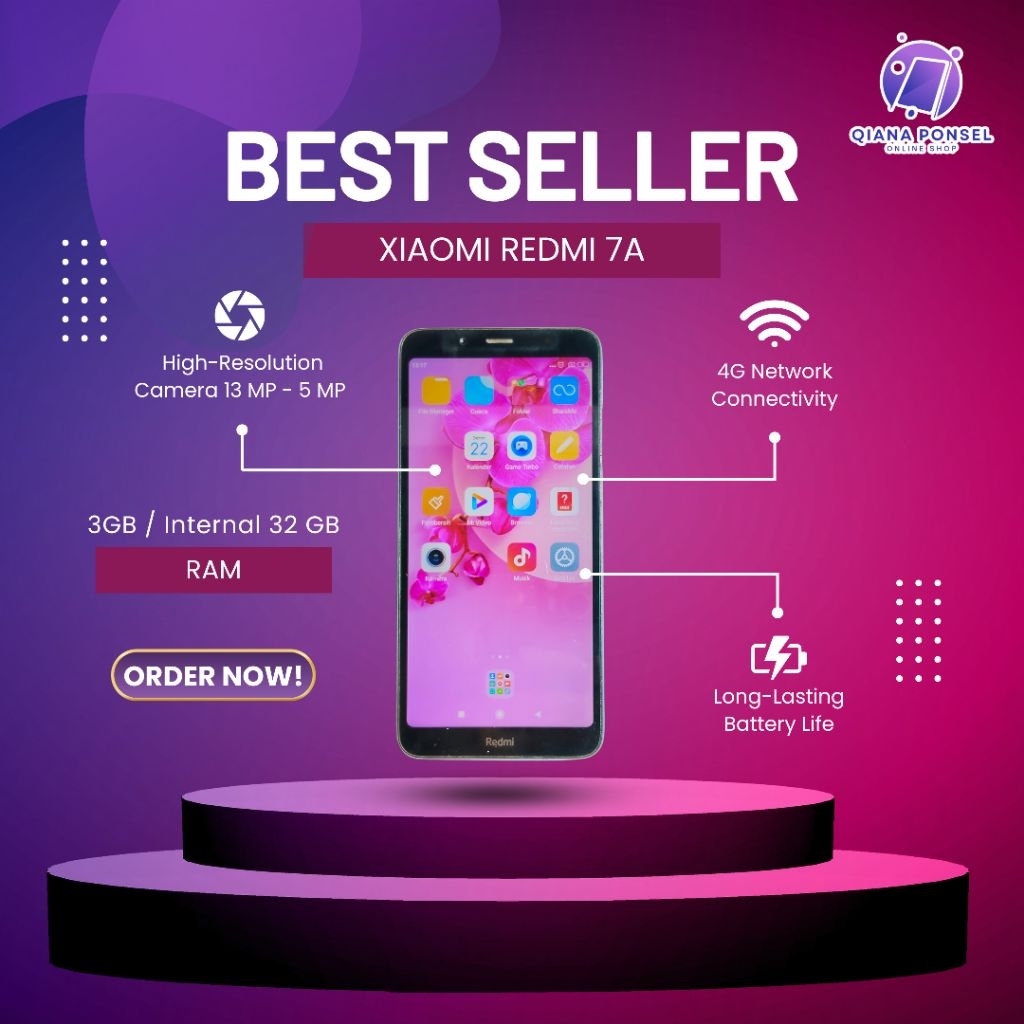 HANDPHONE REDMI 7A SECOND