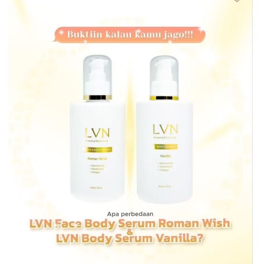 Lavanaya Beauty Skincare Series LVN Face and Body Serum Original BPOM