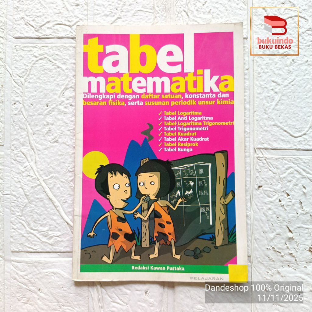 Tabel Matematika - Buku Pengetahuan  Bekas Preloved