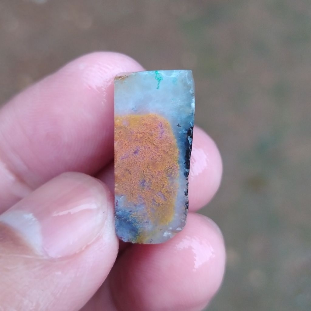 (BISA COD) Bahan Batu Akik Pancawarna Garut Kirpay