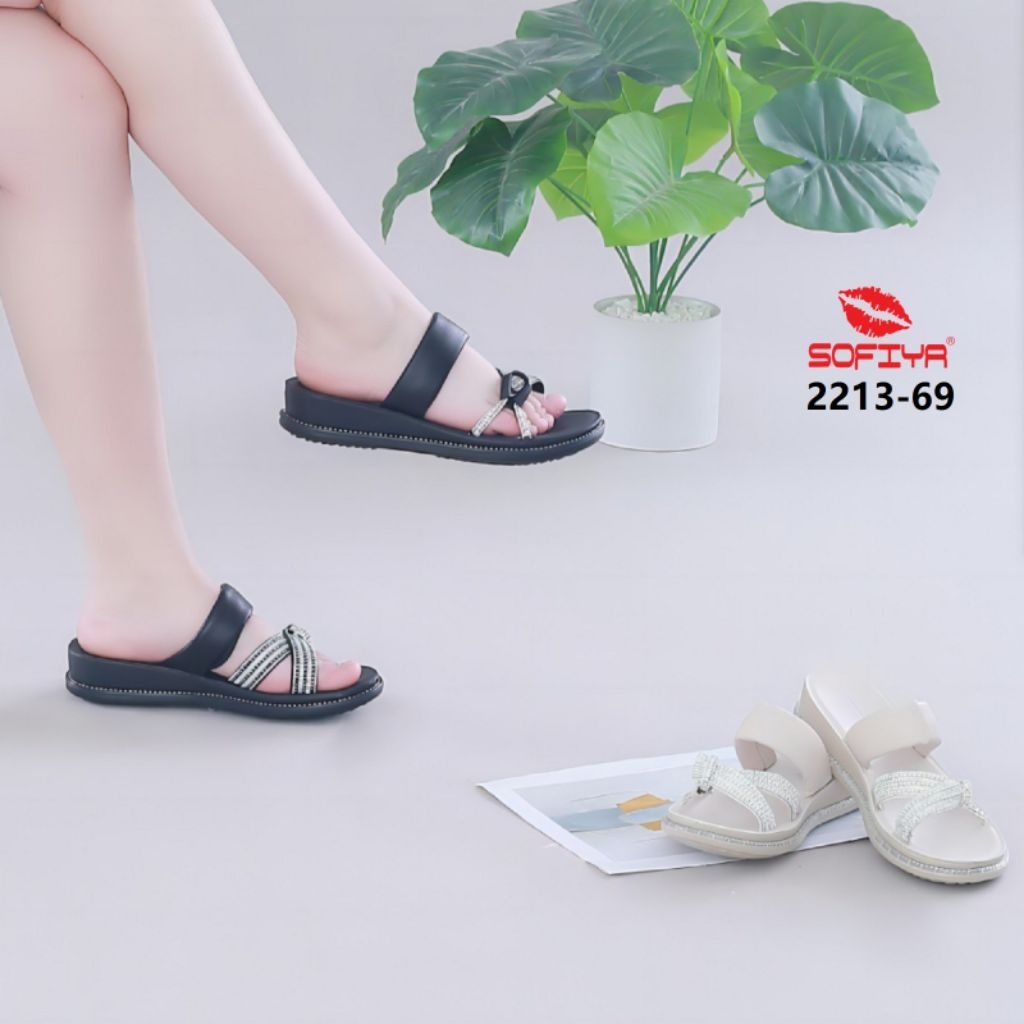 Sandal Wanita Import Sofiya 2213-69|Sandal Wanita Sofiya Heels 2 Cm Cantik|Sandal kondangan Import S