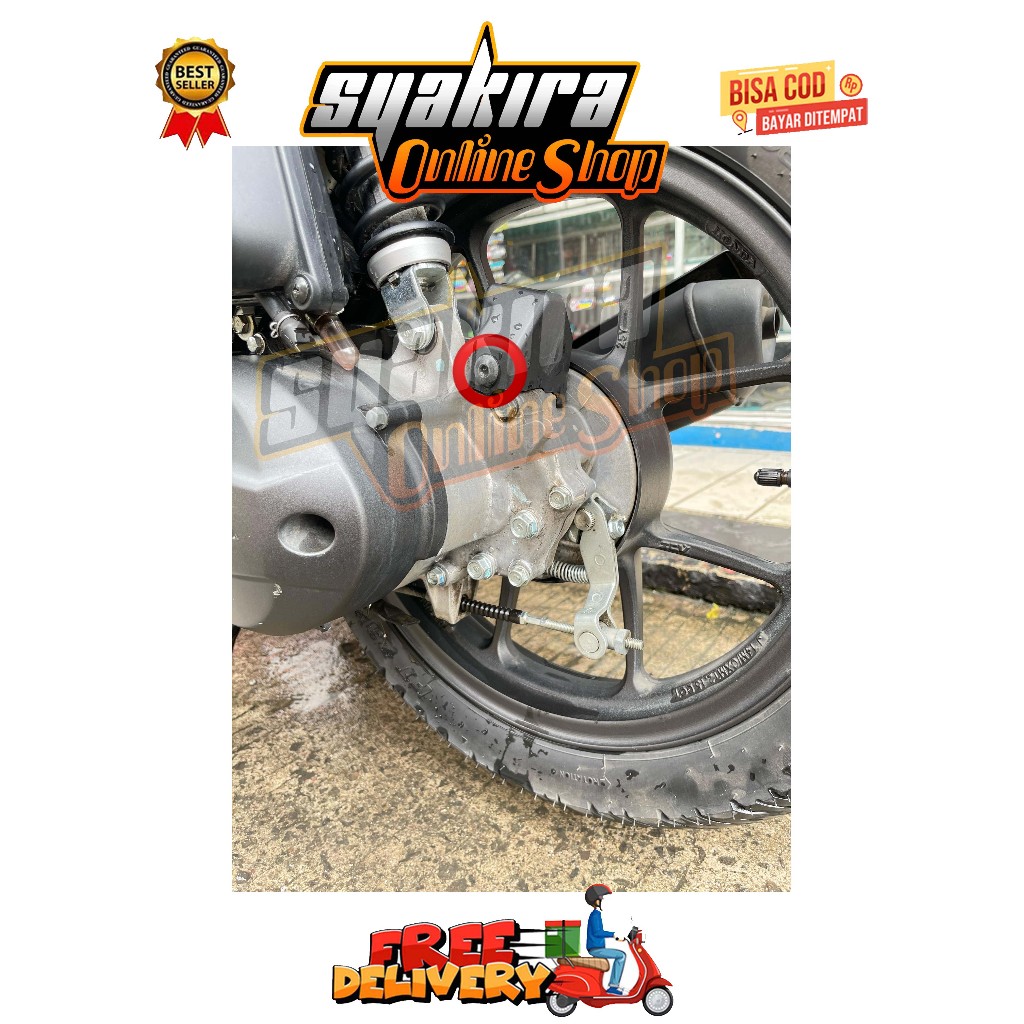 BAUT SENSOR SPIDOMETER BELAKANG ( 1 BAUT ) MODEL PIRAMID GENIO BEAT DELUXE SCOOPY STREET NEW PRESTIG