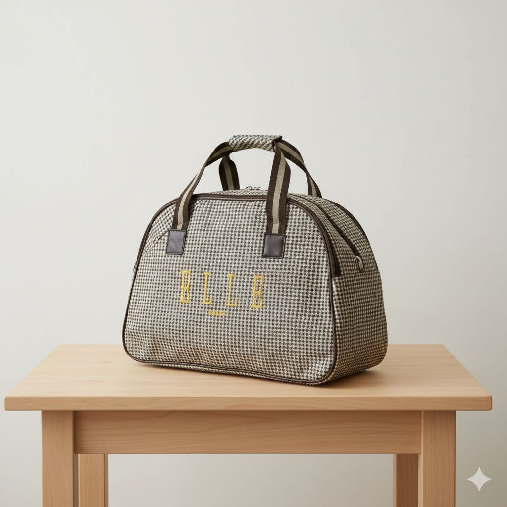 TAS PAKAIAN ELLE OVAL TRAFEL BAG ELLE motif/Tas pulang kampung