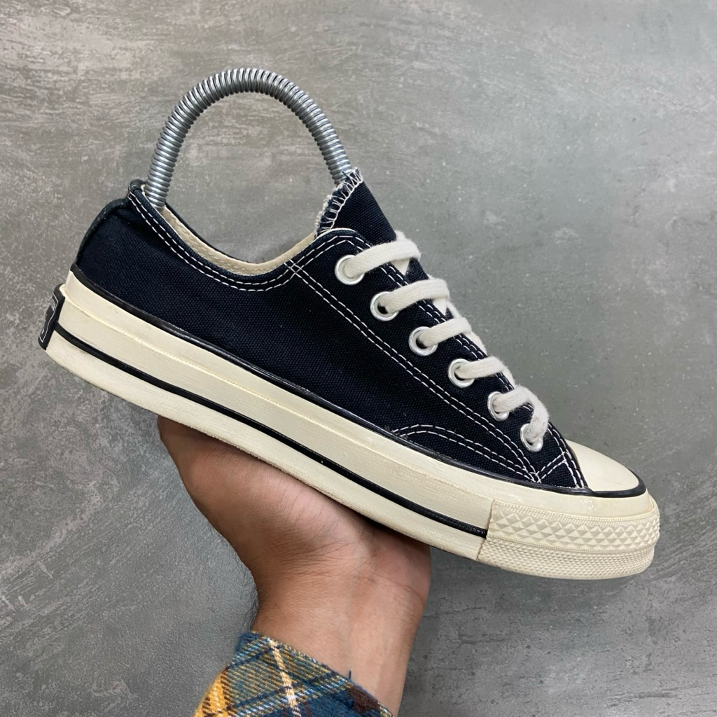 [Size 37] Converse Chuck Taylor All Star 70S Low Black White Egret Second Original Kondisi Mulus. Ha