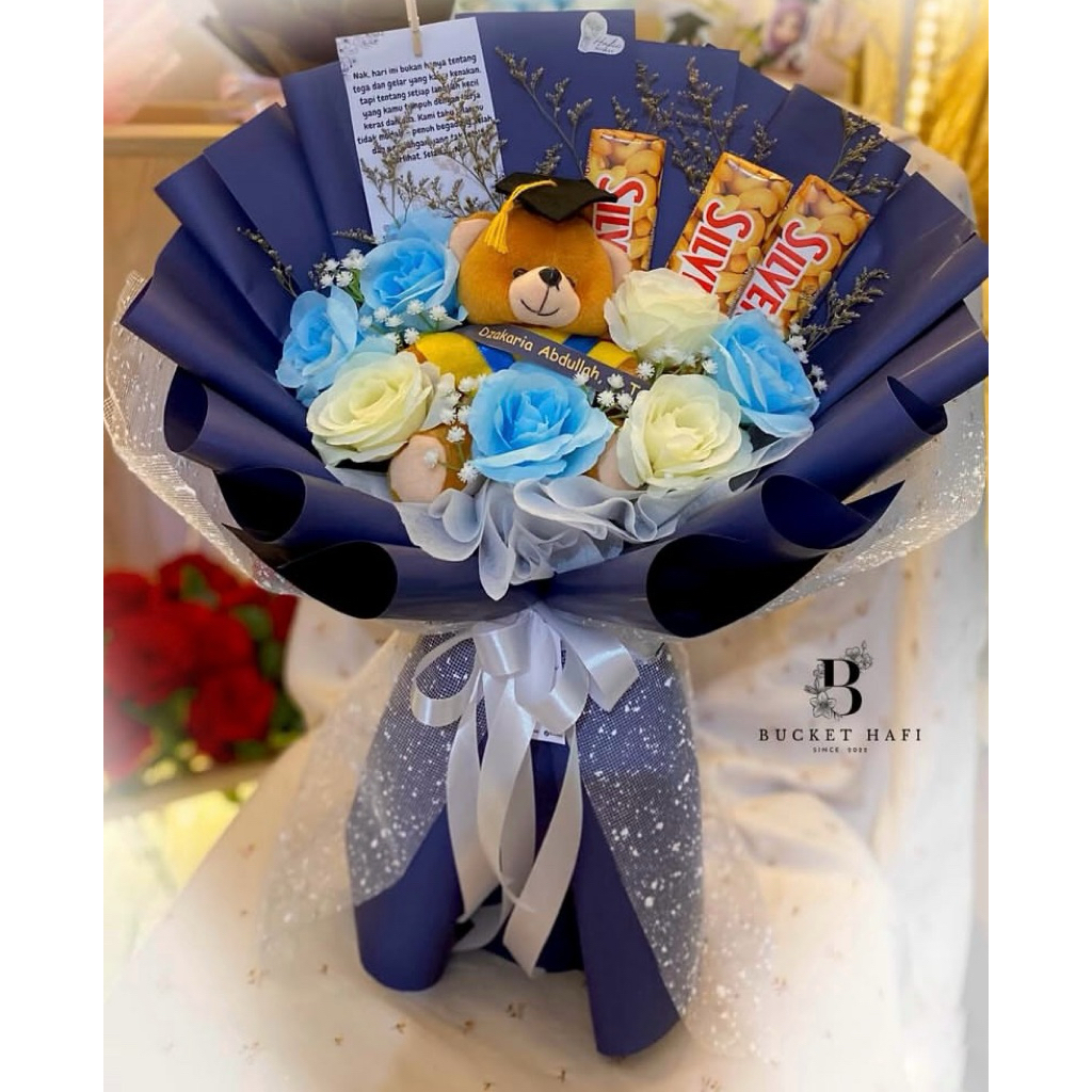 Bucket Wisuda mix cokelat silverqueen besar