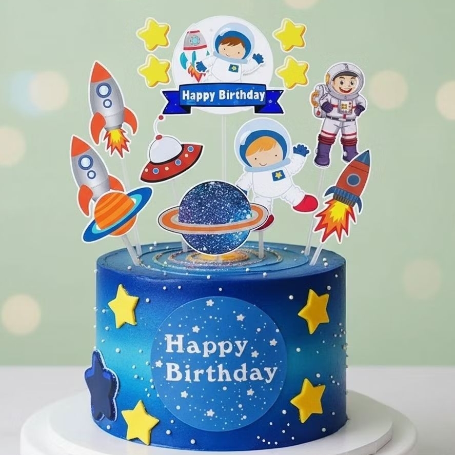 Topper ASTRONOT | Hiasan Cake ULTAH ASTRONOT Custom Nama