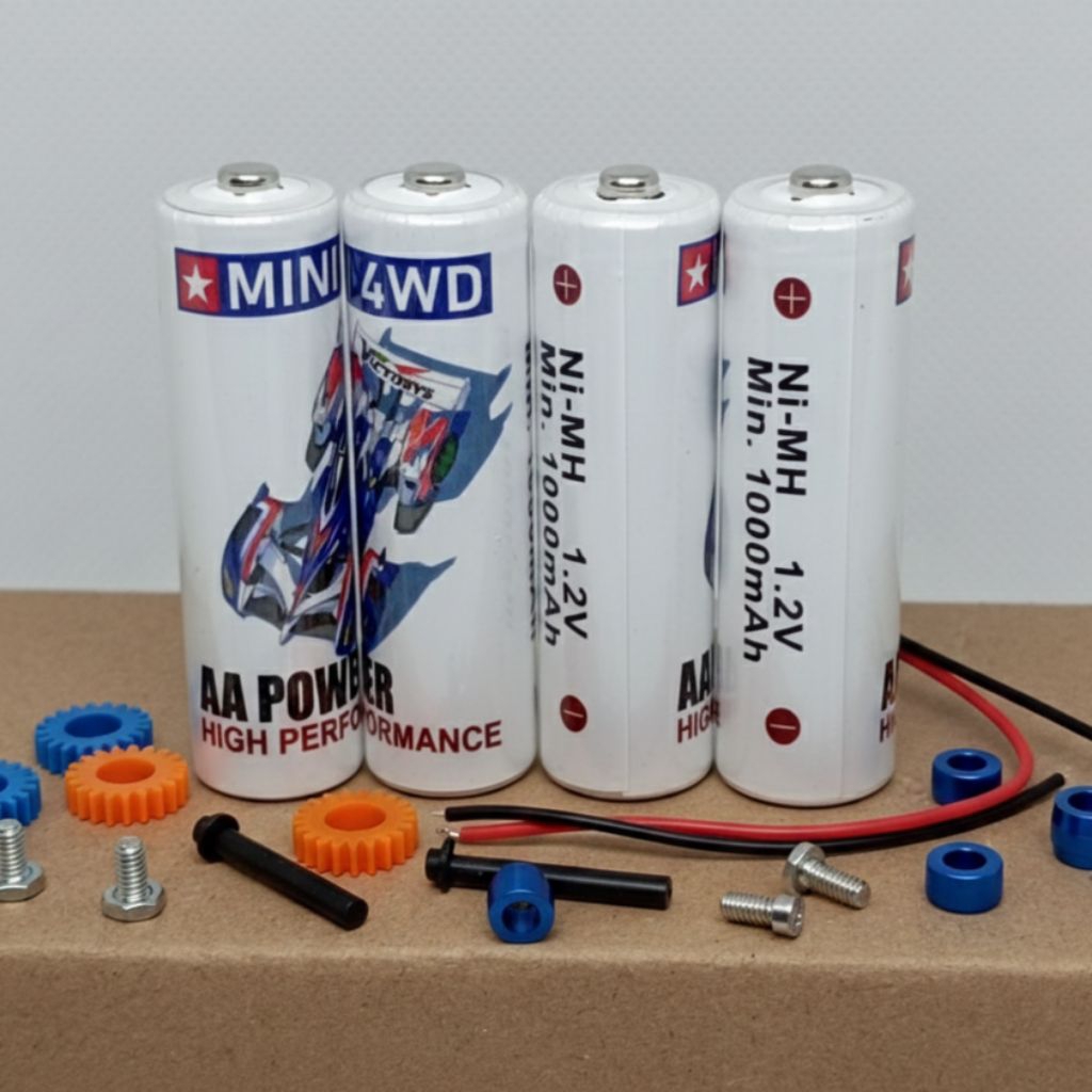 baterai AA 1000 mAh mini 4wd baterai cas mini 4wd / tamiya