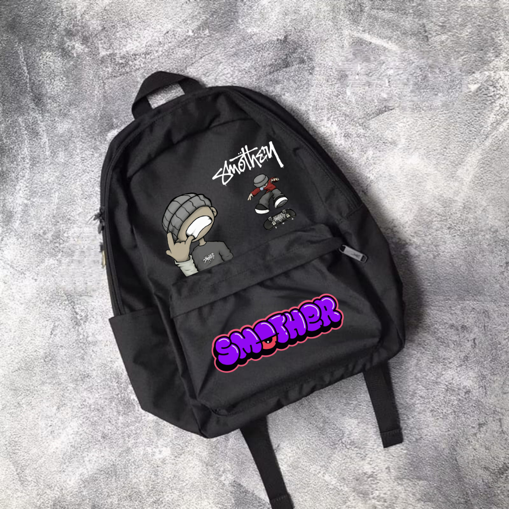 Tas Ransel Distro Original / Tas Backpack Unisex Keren Style 2025 / Tas Motif Thrasher Kekinian