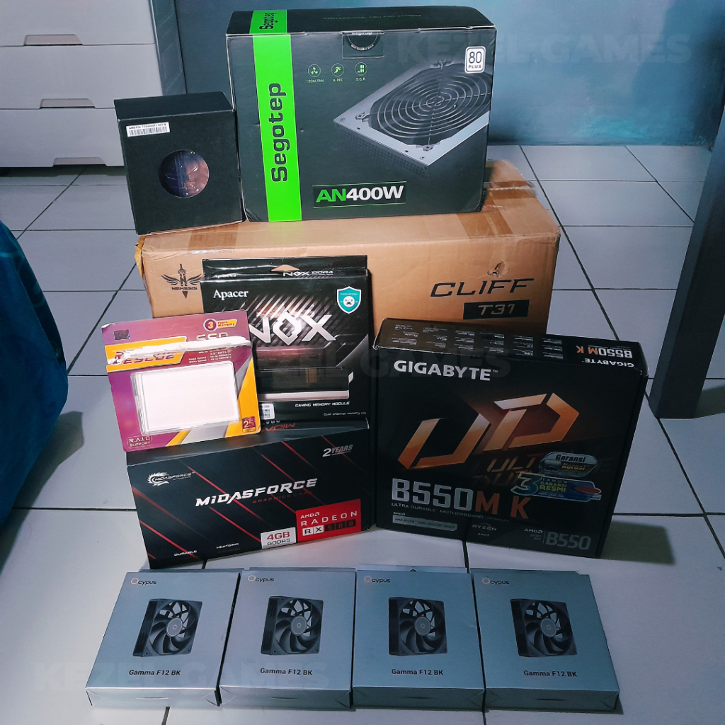 PC Rakitan Pribadi - Ryzen 3 3300X / RX 580 - PC AMD Second Full Set