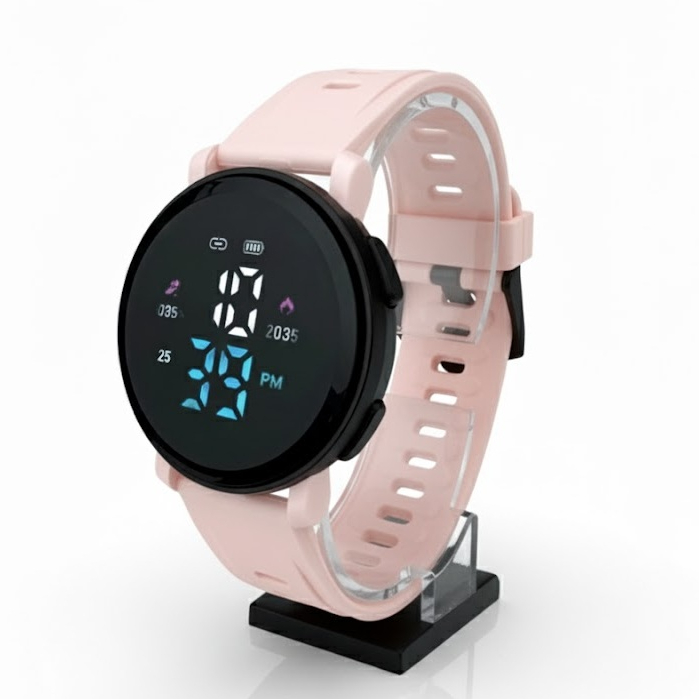 Jam Tangan Led Wanita Digital Rubber Anti Air Ori