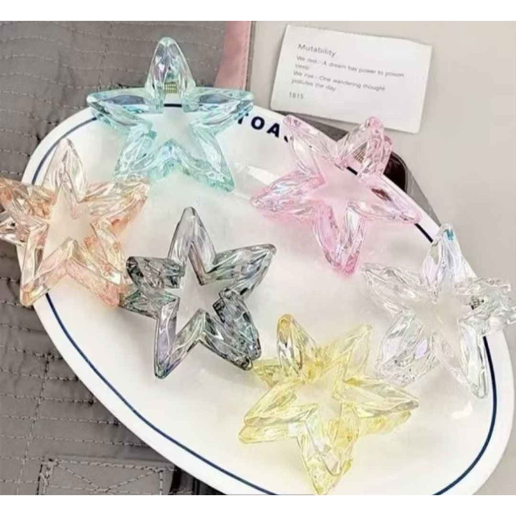 Jepit Rambut Bintang 7 cm Isi 12