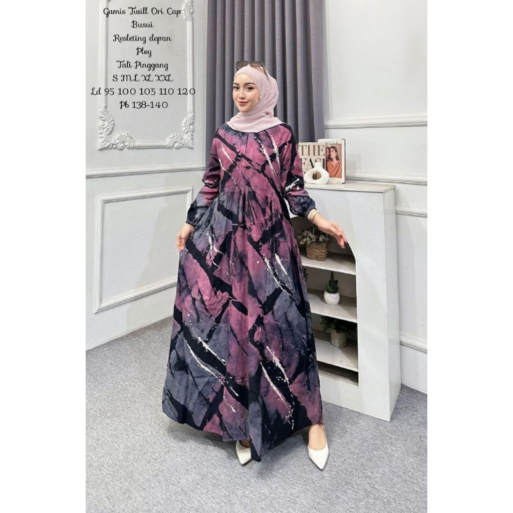 HK- FASHION GAMIS TWILL ORIGINAL MOTIF TERBARU GAMIS PLOY GAMIS TWILL BATIK CAP GAMIS TERMURAH GAMIS