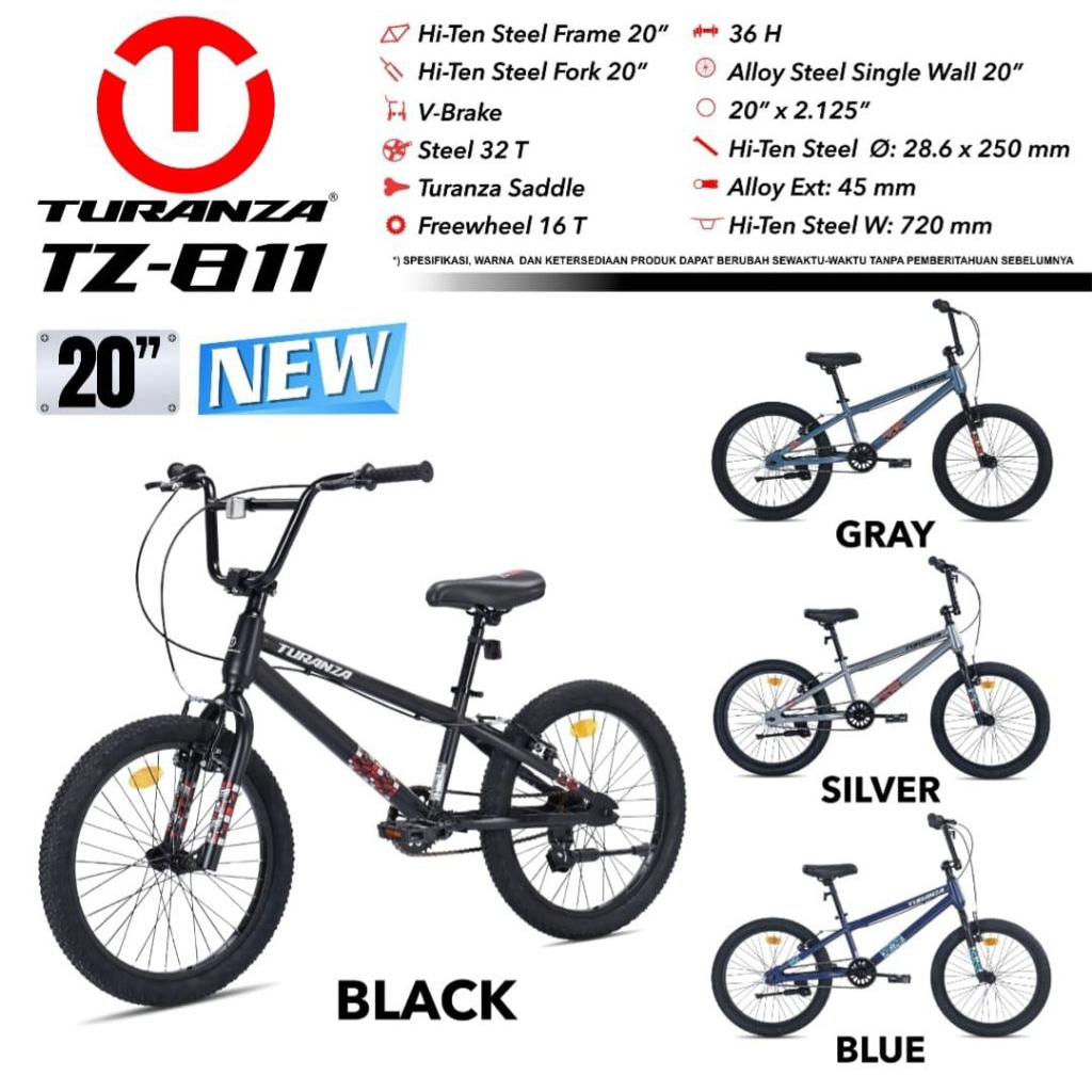 SEPEDA BMX ANAK 20 INCH TURANZA TZ-811 TZ 811 BARU MURAH