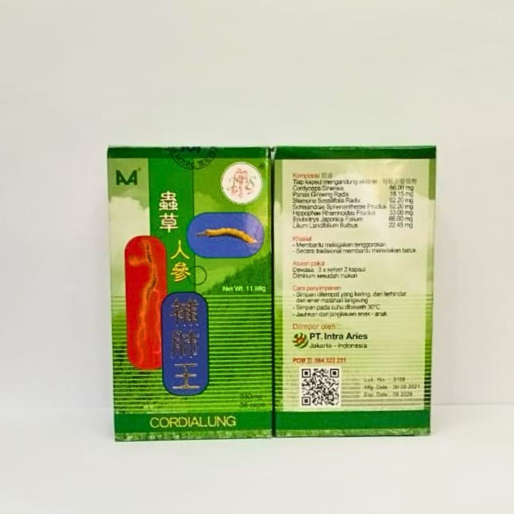 CORDIALUNG 36 KAPSUL / OBAT PARU PARU