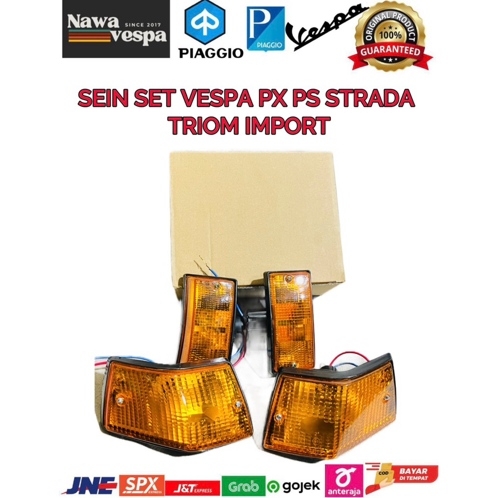 Lampu Sen Sein Vespa PX PS New PX embos Triom timbul Original Import