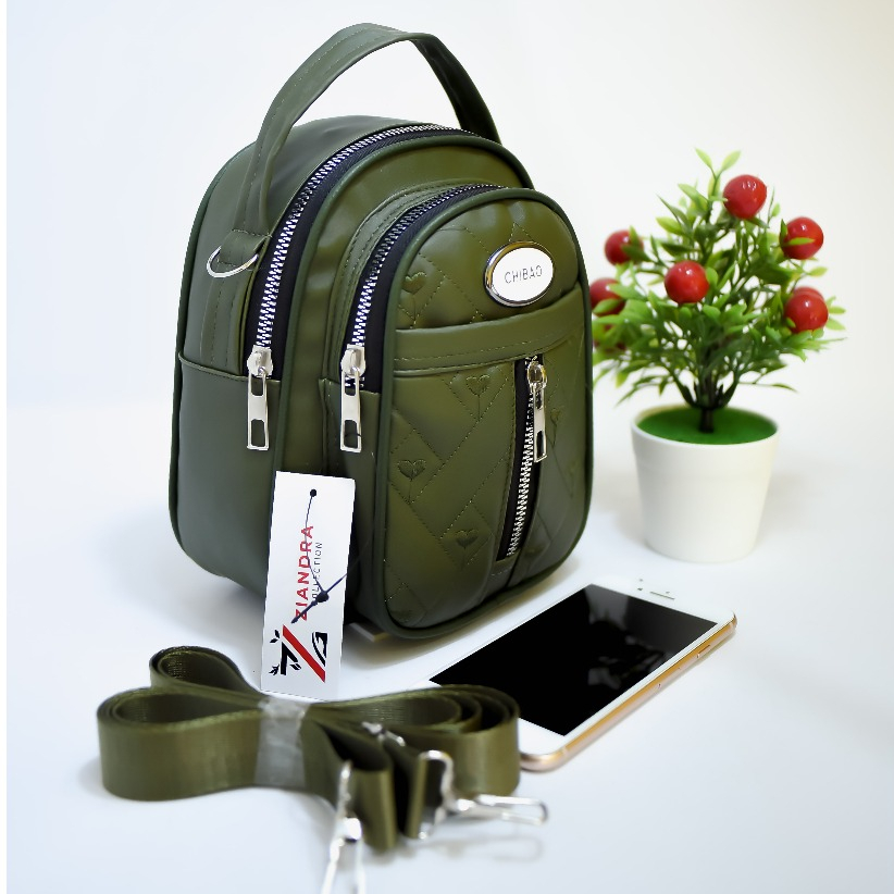 Tas Ransel Mini Wanita Chibao Kecil, Stylish & Praktis Ukuran 16x19x7cm Mini tas wanita terbaru 2025