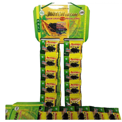 Jinten Hitam Kapsul Original Untuk Asam Urat Dan Reumatik (Renceng)