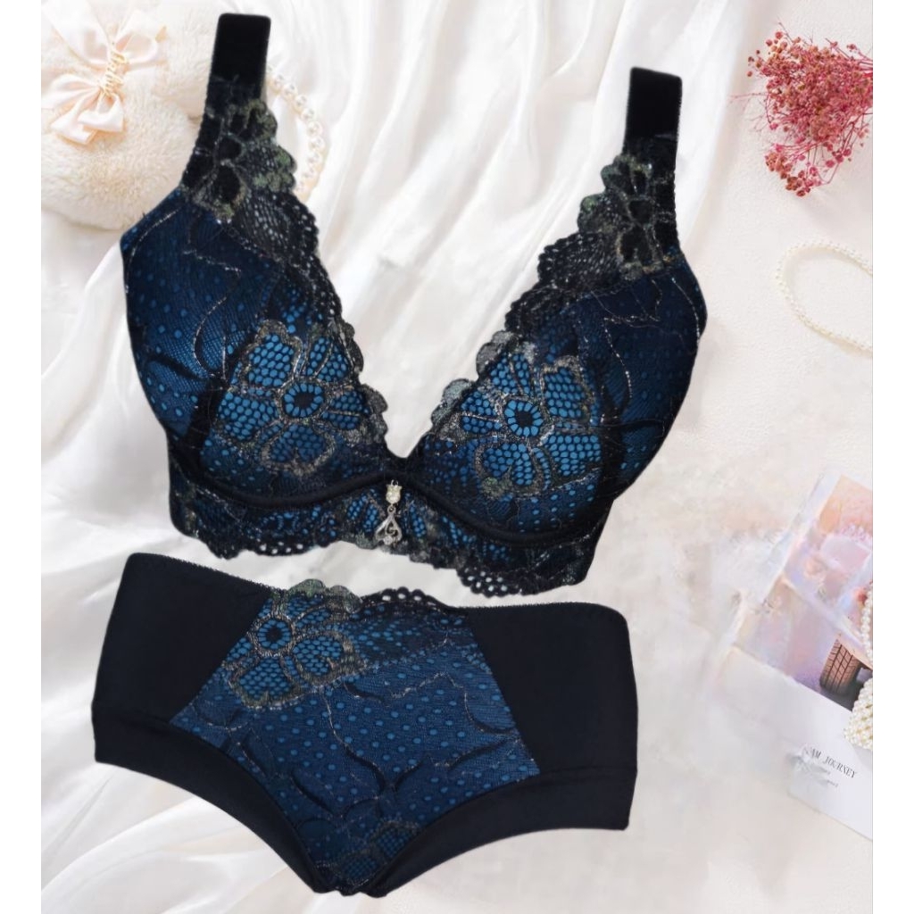 Bra Set+CD Kait 5 Bra Push Up Busa Tebal Khusus Size 34B Bra Penekan Lemak