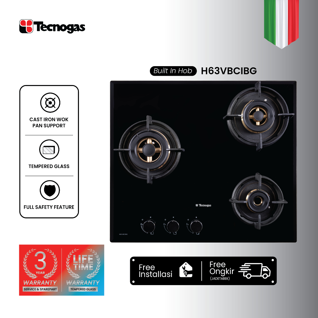 Tecnogas Kompor Tanam H63VBCIBG