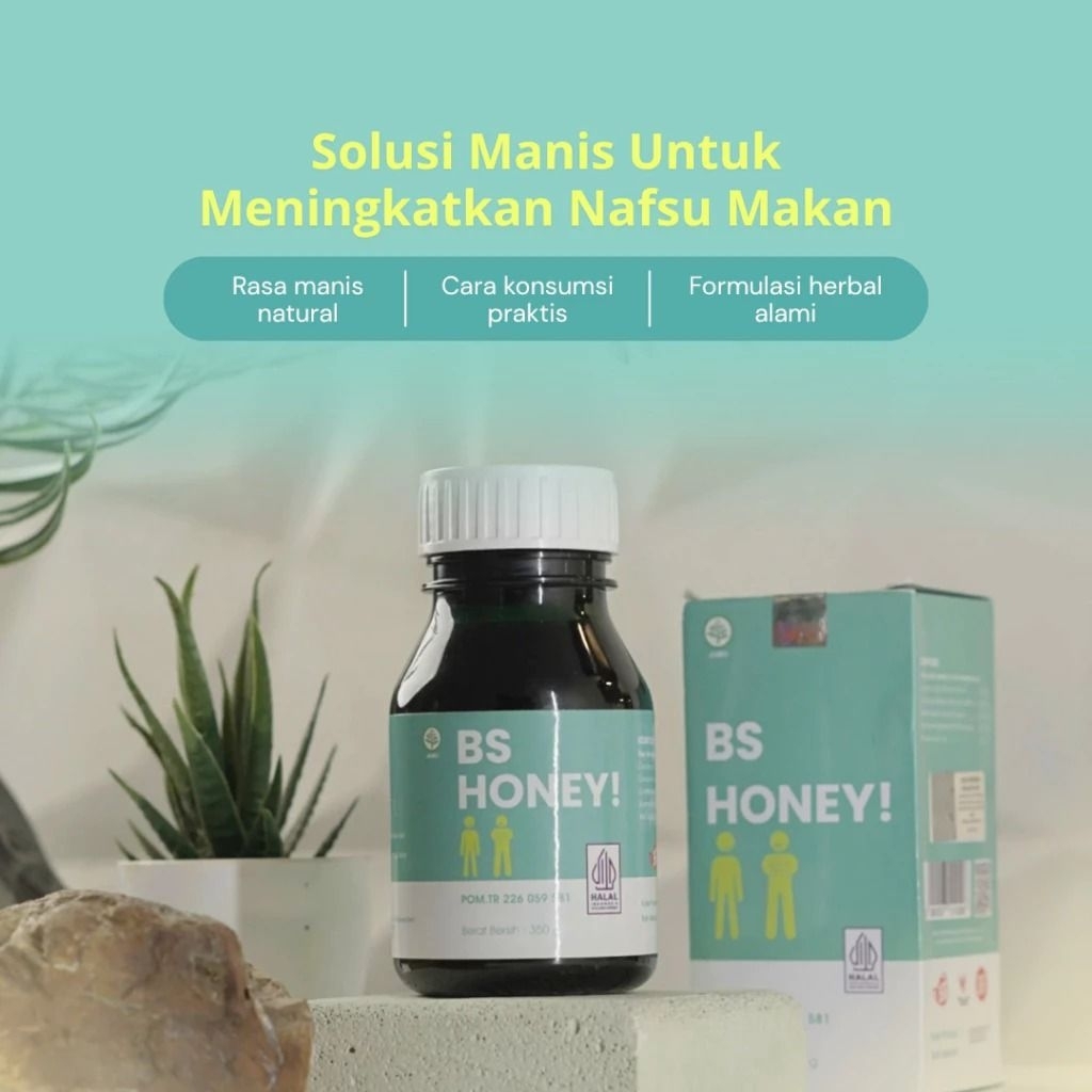 Bs Honey Bye skinny Asli 100%original-madu herbal penggemuk badan terbaik.