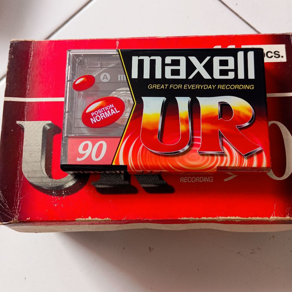 Kaset MAXELL UR 90 / Kaset Kosong / Kaset Pita Kosong Segel / Blank Cassette Sealed