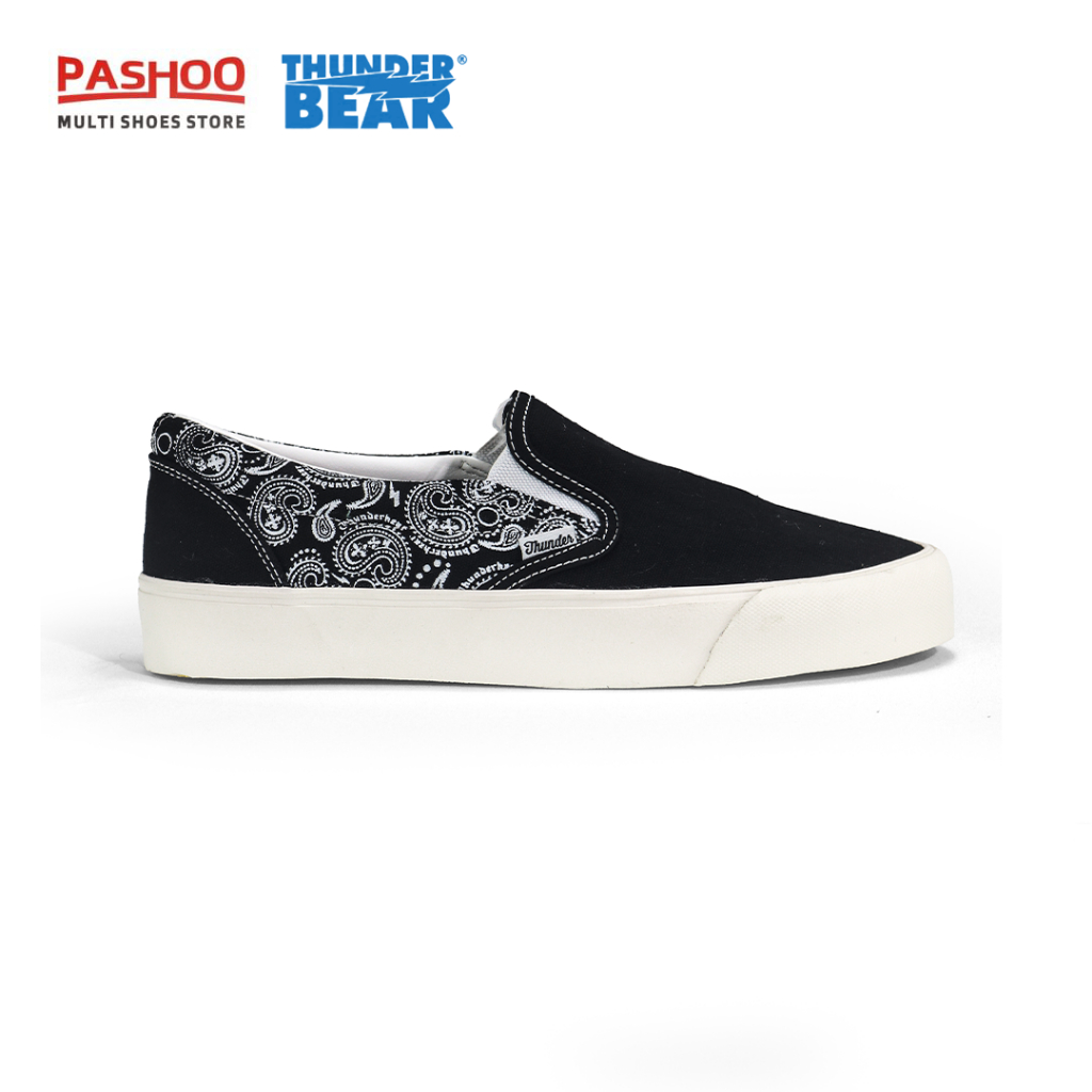 THUNDERBEAR | VOLTAIRE PAISLEY BLACK WHITE | Sneakers Casual Original