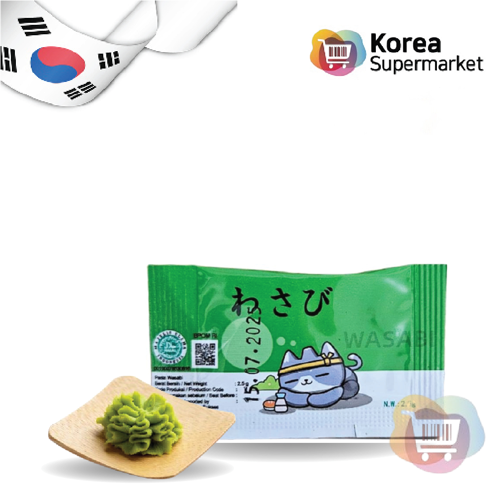 WASABI PASTE SACHET 2,5GR / WASABI SACHET HALAL