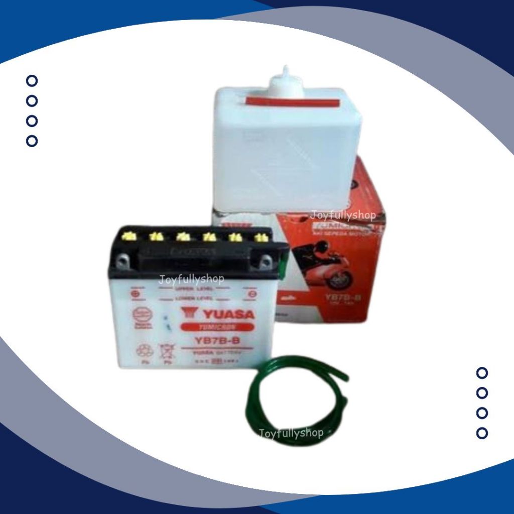 Aki motor yuasa basah YB7B-B bisa untuk Tiger/Tiger Revo, Scorpio/Scorpio-Z, Nouvo-Z, (BARANG LAMA)