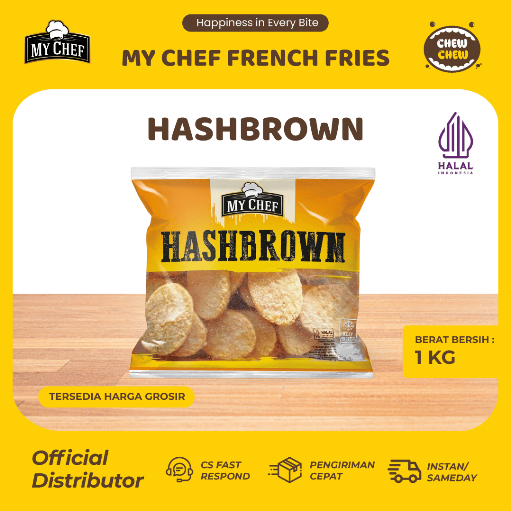 MY CHEF French Fries 1kg - Hash Brown