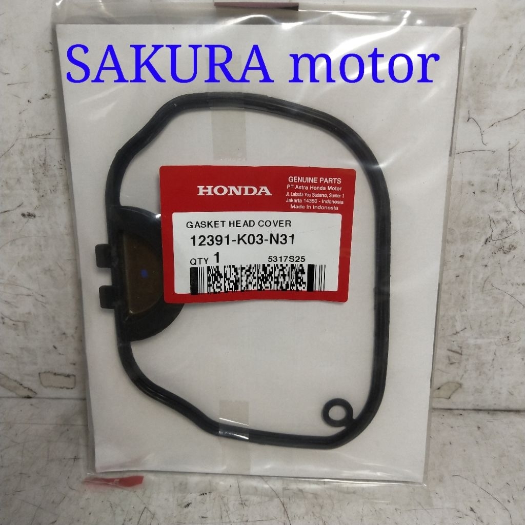 SEAL KARET HEAD REVO FI INJEKSI  ORIGINAL HONDA 12391-K03-N31
