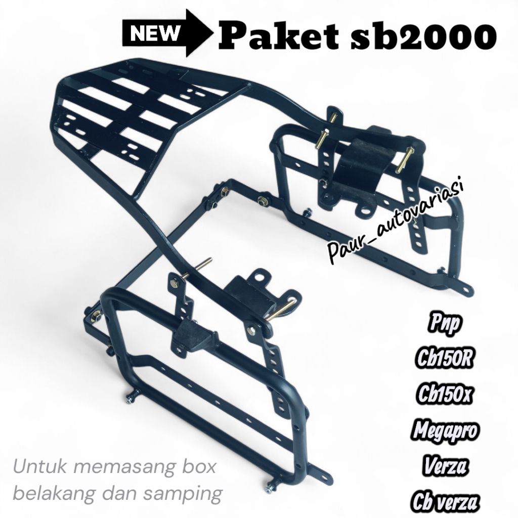 Breket Box Cb150x ,cb150r ,Verza ,Megapro Lengkap Belakang & Samping