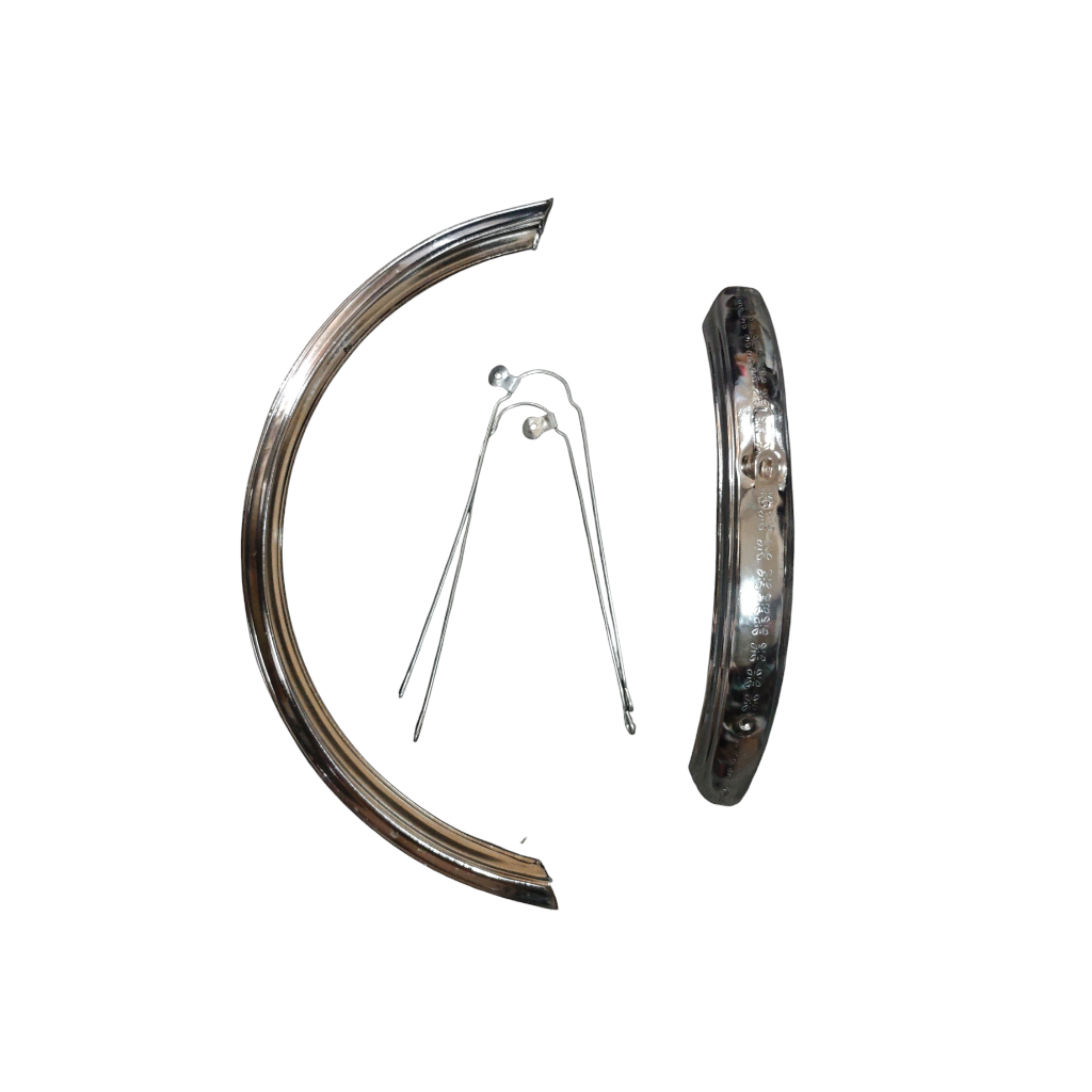 FENDER SPAKBOR UKURAN 20 INCH SEPASANG DEPAN BELAKANG CHROME