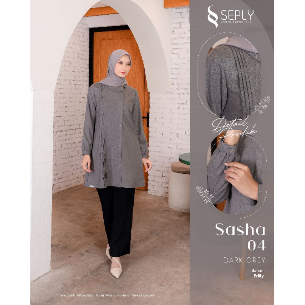 TUNIK SASHA 04 DARK GREY BY SEPLY