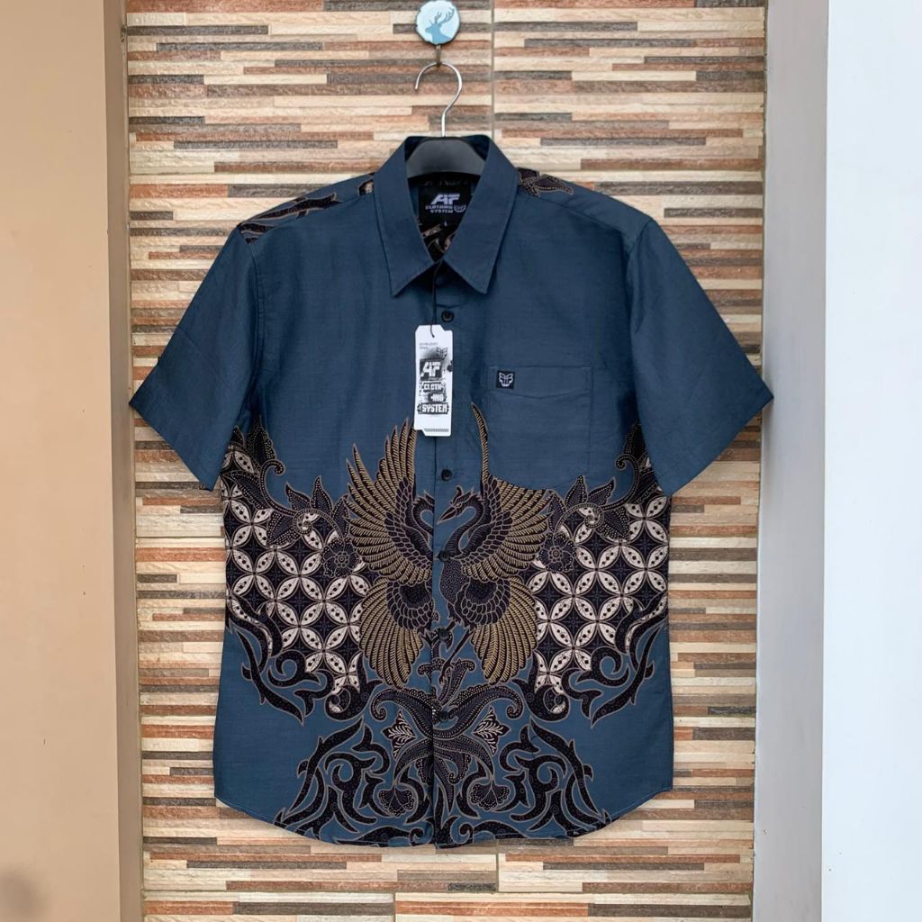 KEMEJA BATIK PENDEK AIF BATIK PENDEK PRIA BAHAN KATUN