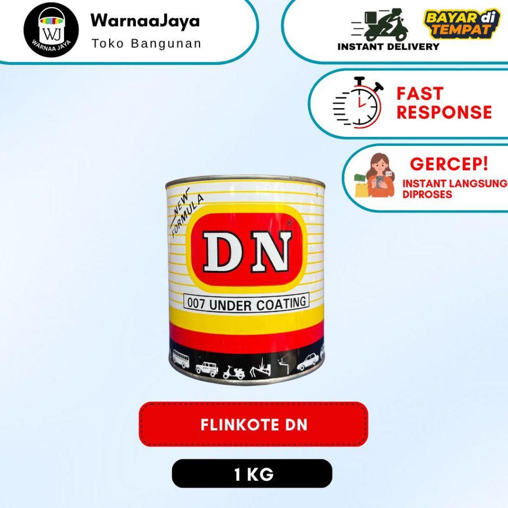 Flinkote DN Cat Besi Anti Karat Mobil 1KG (Warna Hitam)