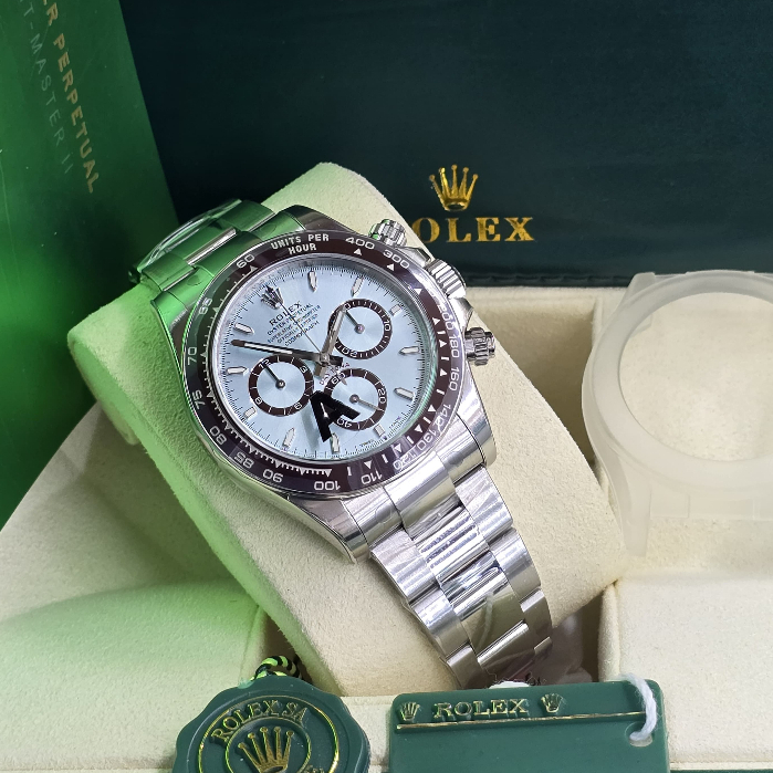Jam Tangan Rolex Daytona Ice Blue Swiss VSF Automatic Movement Clone Quality