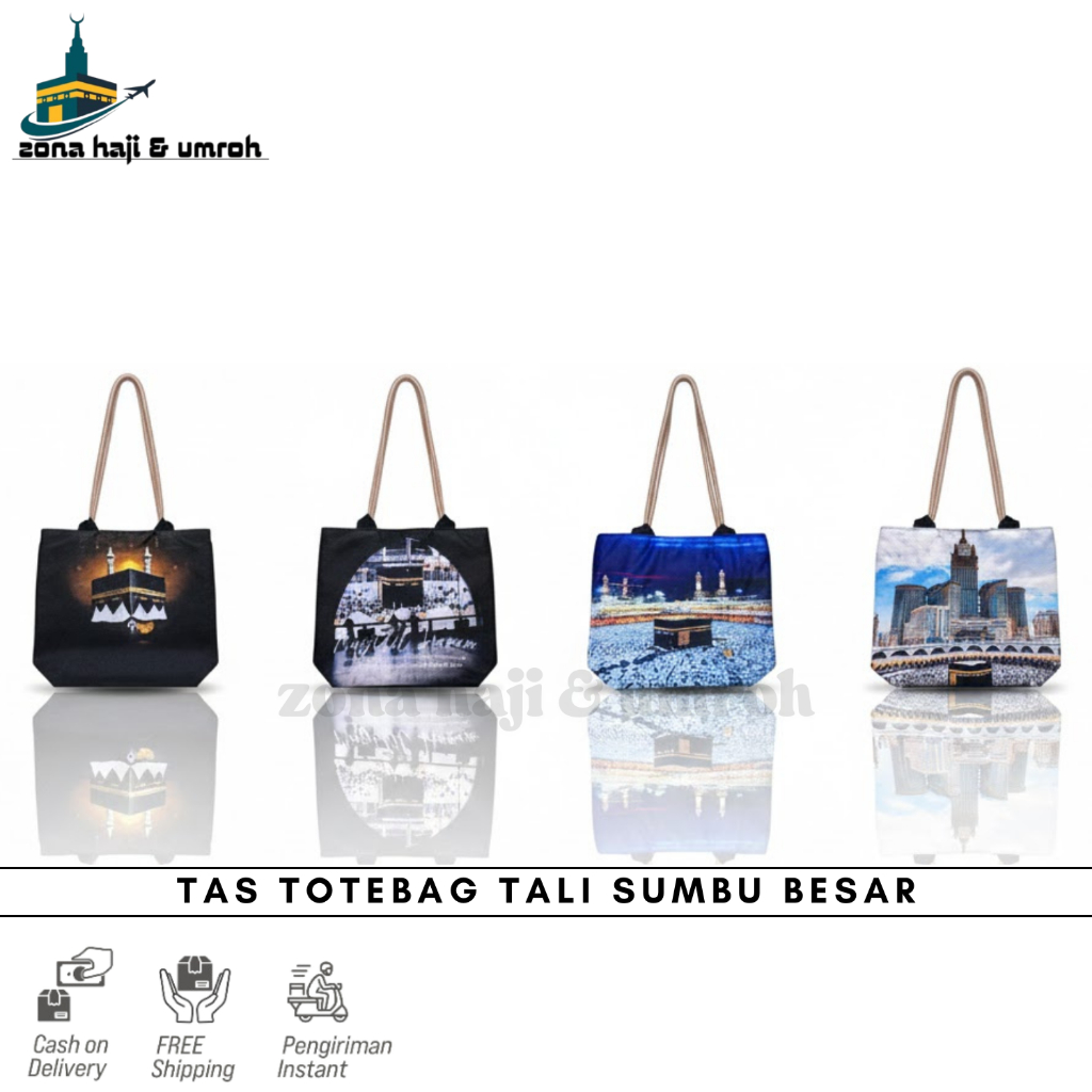 TOTEBAG TALI SUMBU BESAR MOTIF RANDOM / TAS WANITA