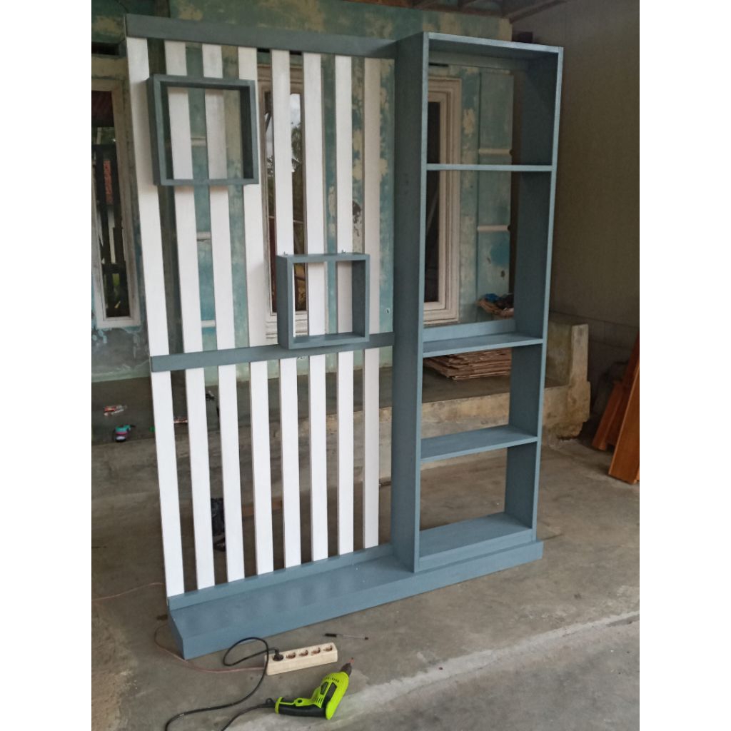 Partisi sekat ruang tamu sekat ruang keluarga sekatan rumah 150cm x200cm