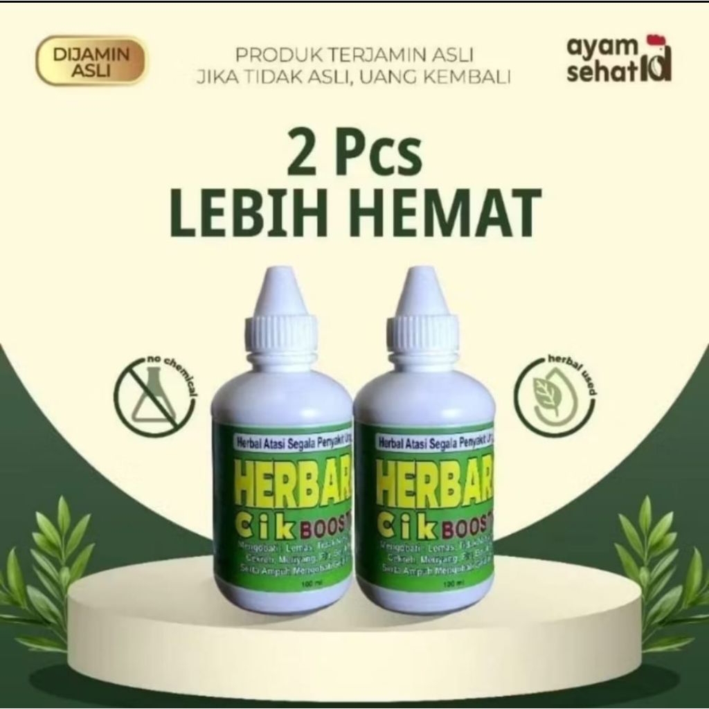 Herbaracik Promo 2 Botol Obat Ayam Herbal Segala Penyakit Ayam Unggas Paling Ampuh Original Obat Ung