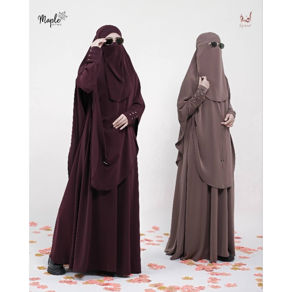 Gamis syar'i Maple by ummah | gamis syar'i (gamisnya aja)| gamis casual | gamis trendy