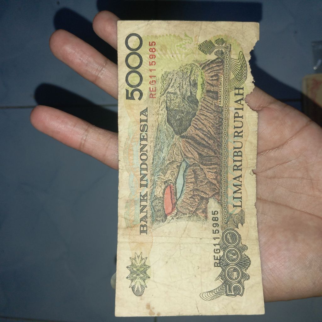 Uang jadul 5000 Emisi 1992