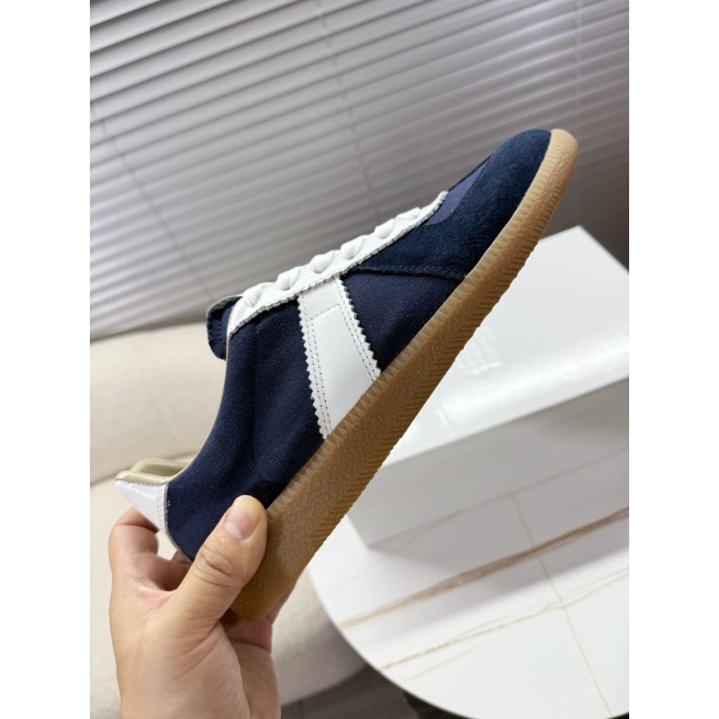 Maison Margiela MM GATS German Army Trainer Replica White Navy Suede Authentic GK