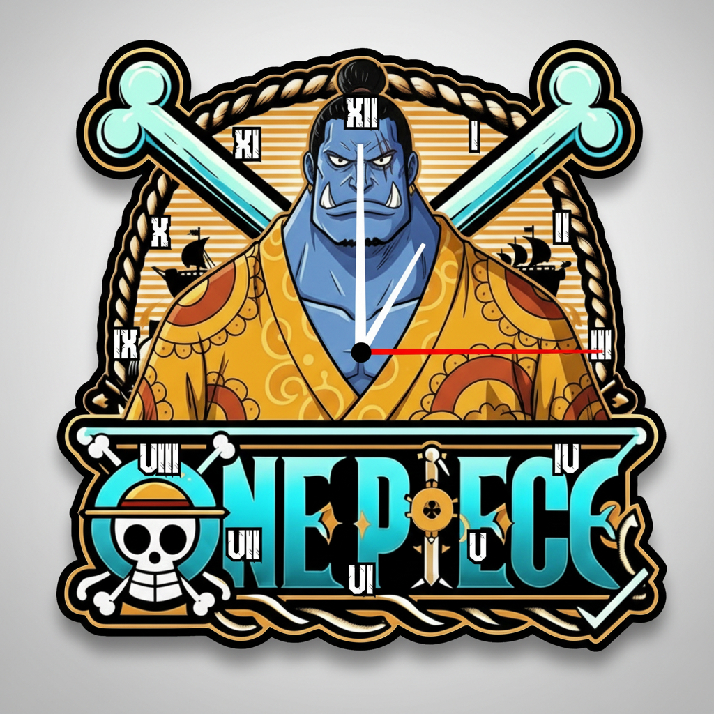 Jam Dinding Ukir One Piece Desain Eksklusif Elegan