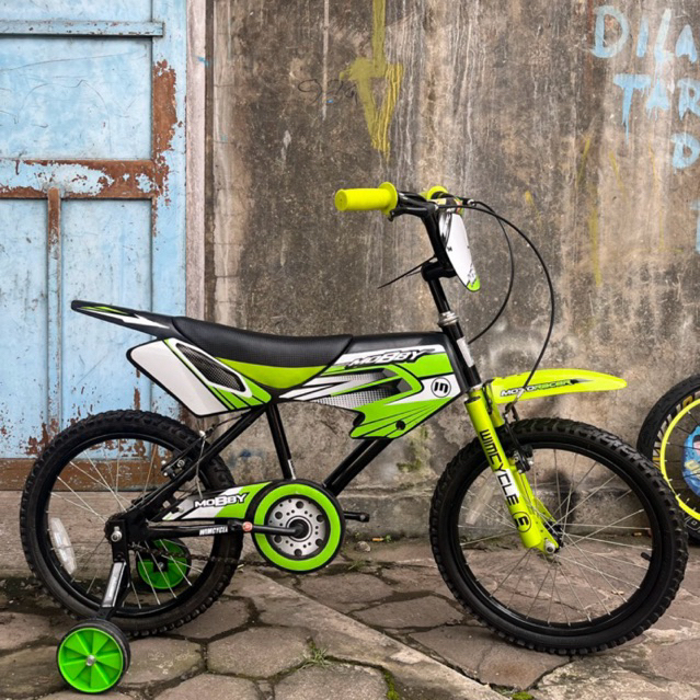 Sepeda Anak BMX Trail Motor Cross 18 Inch Wimcycle Mobby (Original Wimcycle) BARU Free Bel