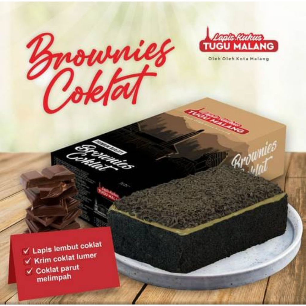 Lapis Kukus Tugu Malang Brownies Coklat