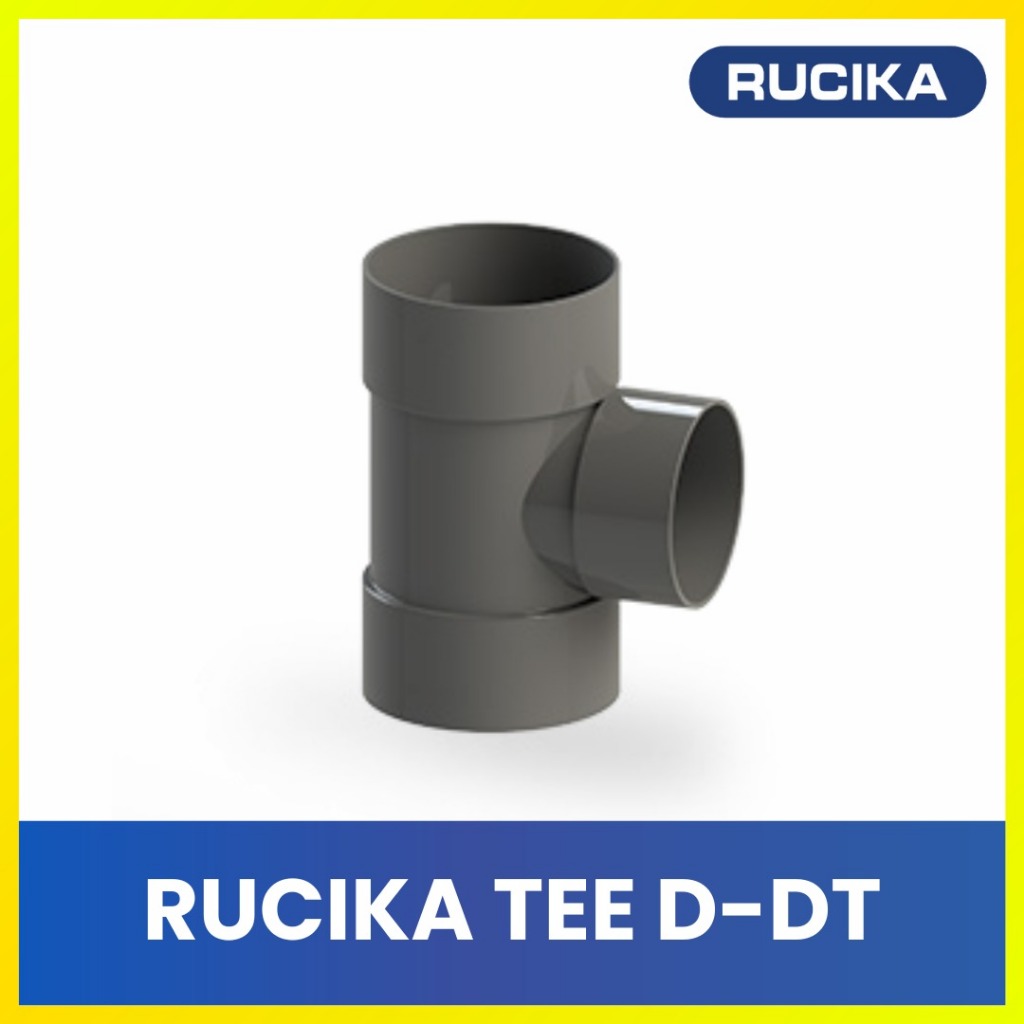 RUCIKA Sambungan Pipa PVC Tee D 2 3 4 Inch Fitting T Pembuangan Air Kotor