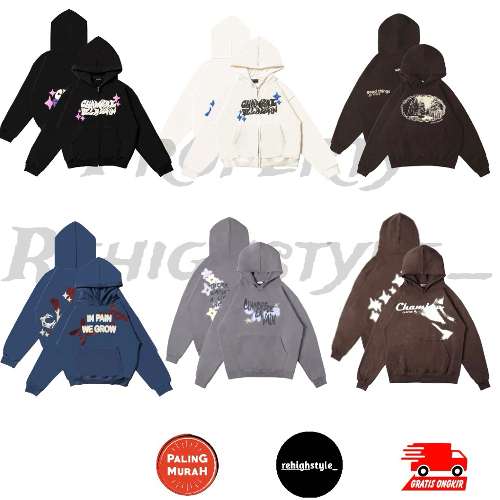 ZIP / HOODIE CHAMBREDELAVAIN BOXY / ZIP CHAMBRE FOREVER ALL COLOURS UNISEX