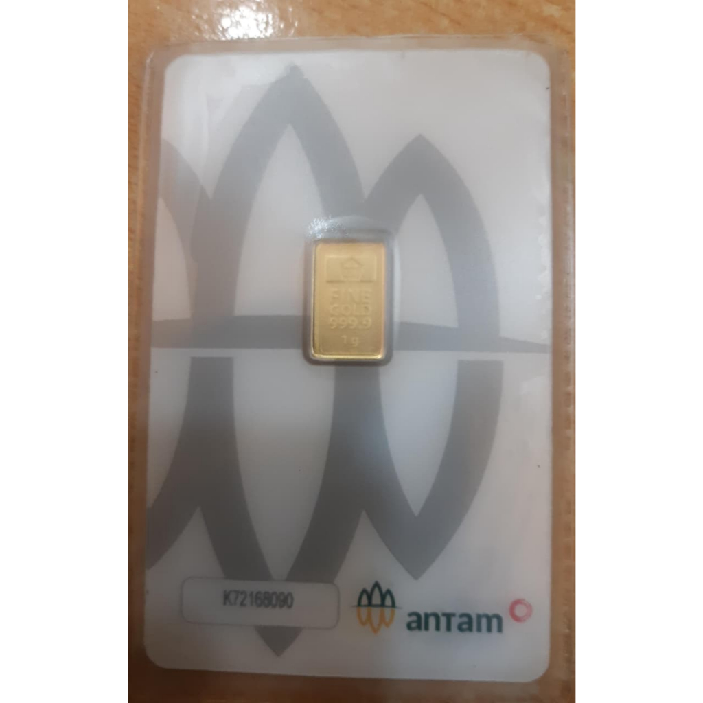 EMAS ANTAM  1GRAM CERTICARD ANTAM BUMN LOGAM MULIA 1GRAM ASLI 1000%