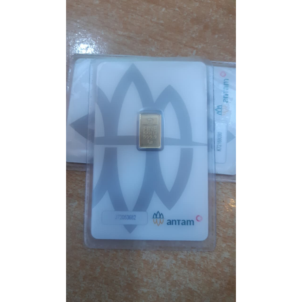 EMAS ANTAM 2GRAM CERTICARD ANTAM BUMN LOGAM MULIA 2GRAM ASLI 1000%