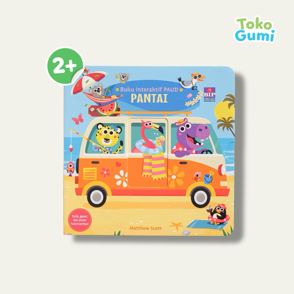 Boardbook Interaktif: Pantai | Buku Interaktif PAUD